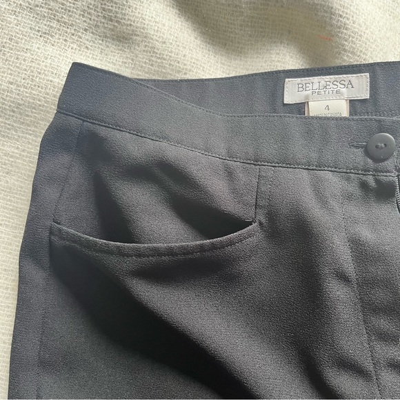 BELLESSA PETITE Black Dress Pants - Picture 2 of 5